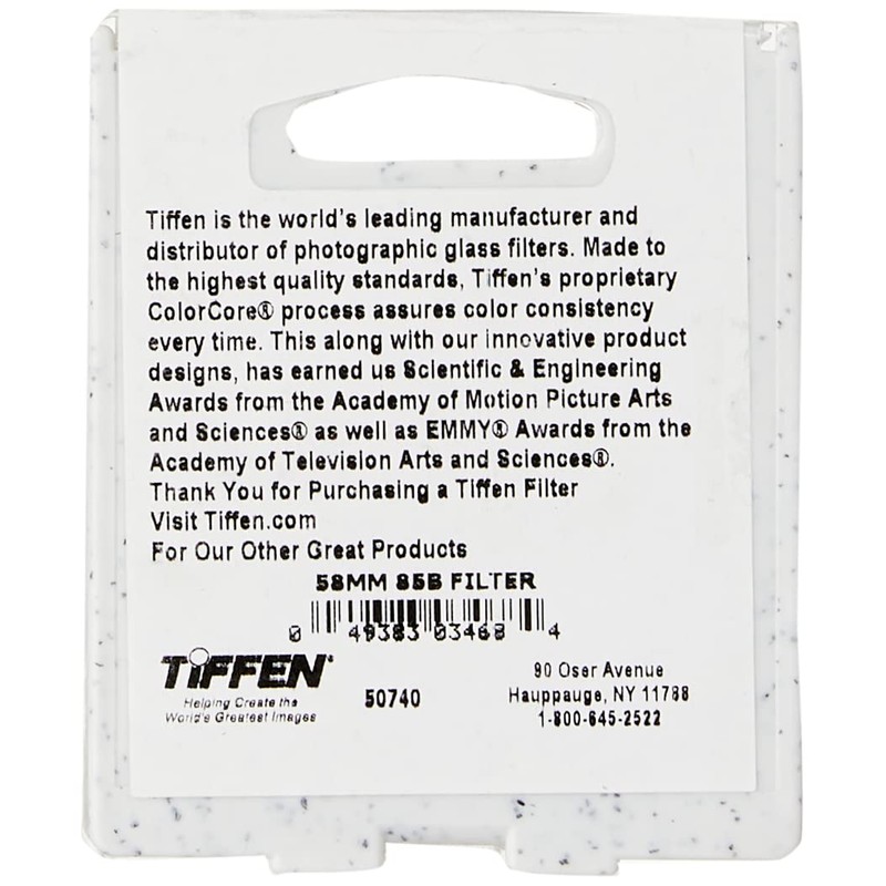 Tiffen 5885B 58mm 85B Filter