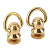 12 Sets D Ring Stud Screw Gold Brass Metal Plating