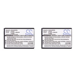 (2 Pack) XSP Battery for STEELSERIES 61298RX H Wireless Gaming-Headset Siberia 800 Siberia 840 PN 160240