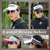 ONE LIMITATION CP091 Sun Visor, Golf, Running, Sports, Hat, Men's,