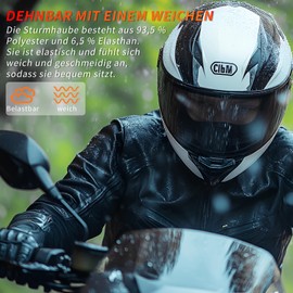 GXCROR Balaclava Breathable Face Hood Thermal Ski Mask Cycling Hat Balaclava Motorcycle for Men and Women, 2 x thin