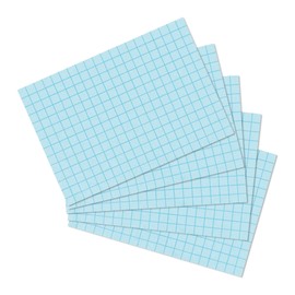 Herlitz herlitz Karteikarte A6, kariert, blau, 100 Stück
