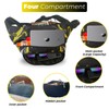 RoEsha Fanny Pack, Waist Bag, Multiple Pocket, Travel, Hiking, Running