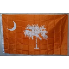 Ruffin 3x5 ft CLEMSON TIGERS South Carolina Palmetto State ORANGE FLAG Print Polyester