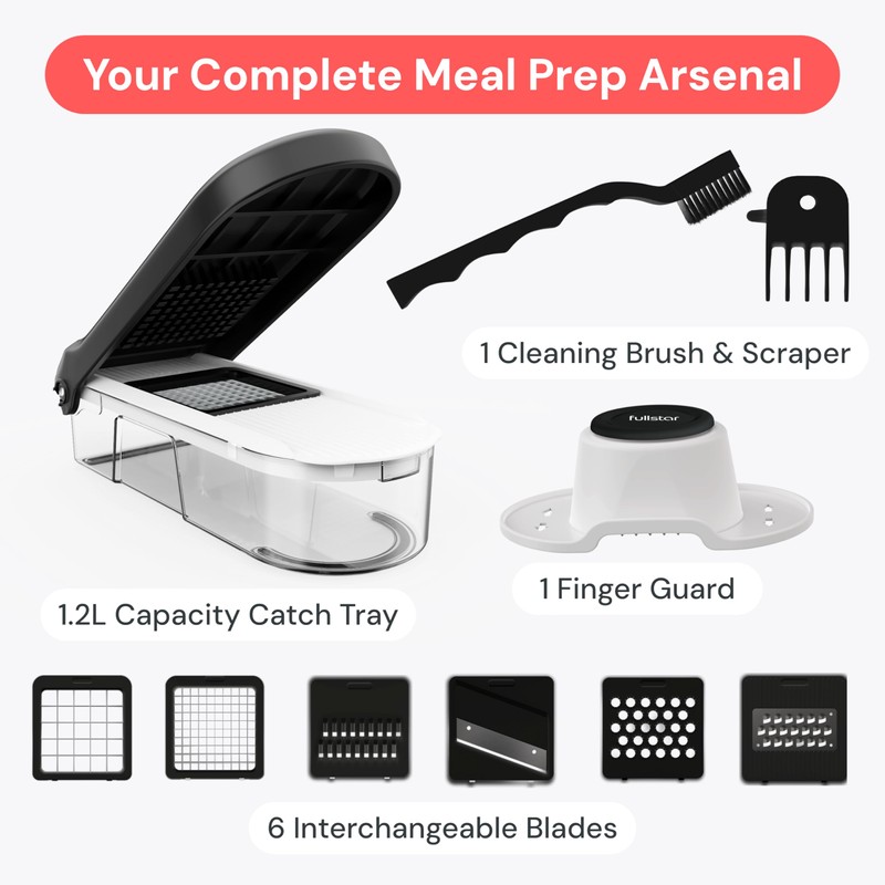 Fullstar Mandoline Slicer for Kitchen - Vegetable Chopper, Onion Potato