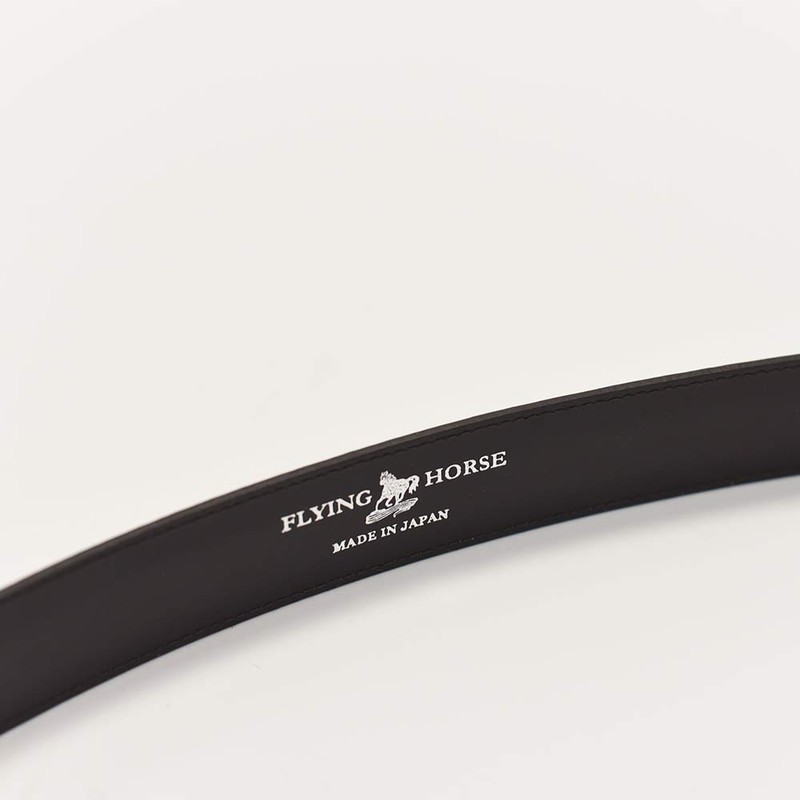 Flying Horse Horse Leather Stepless Adjustment Belt, Genuine Leather, Men's,