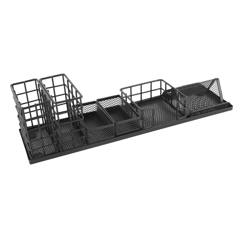 7pcs Mesh Desk Organizer Multi Functional Phone Holder Paperclip Storage