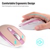 Wireless Mouse, Computer Mouse for Laptop, 2.4G Portable Silent Mouse,