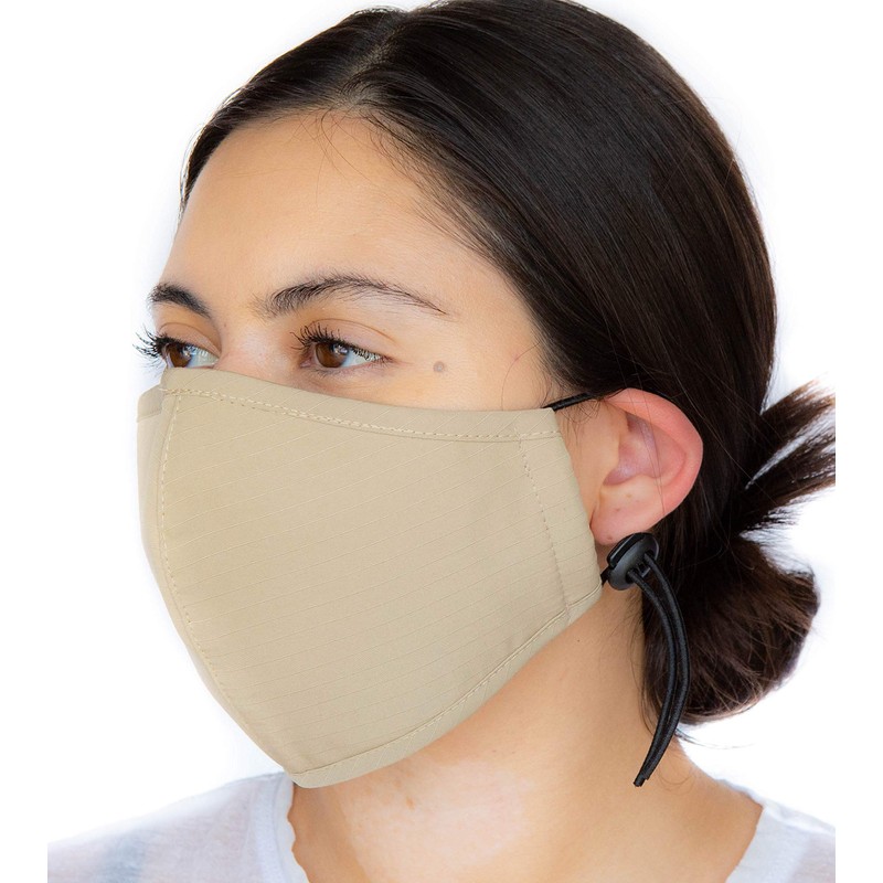 Headmost ComfyMax 3 Layer Fabric Facemask: Water Repellent, Washable &