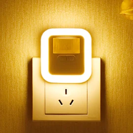 Motion Sensor Light, Outlet, Brightness Adjustment Function (10 Levels), Footlight, Foot Light, Room Light, Indoor, Entrance, Hallway, Passage, Stairs, Bedroom, Toilet, Kitchen, Simple, Night Light,