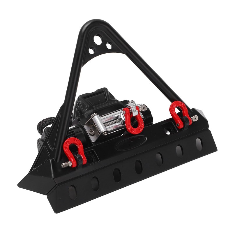 RC Front Bumper Winch Light Kit Iron Plastic High Hardness