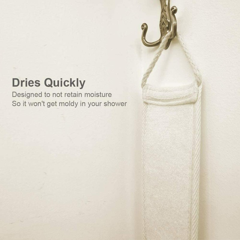 Buy-Simplicity® Exfoliating Backwash Belt | Back Cotton Scrubber for Shower