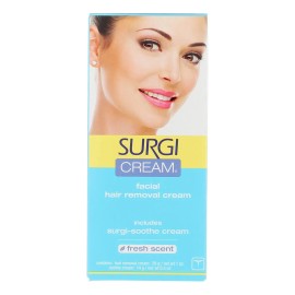 Surgi-cream Crema Depilatoria Facial 1 Oz (paquete De 4)