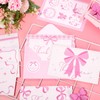 Whaline 30 Packs Pink Bow Thank You Cards Coquette Bowknot