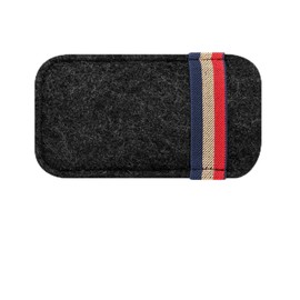 Opuweiy Sunglasses Holder for Car, Soft Felt Anti-Scratch Protective Bag, Car Storage Bag, Universal for Automotive Eyeglasses Holder (Black)