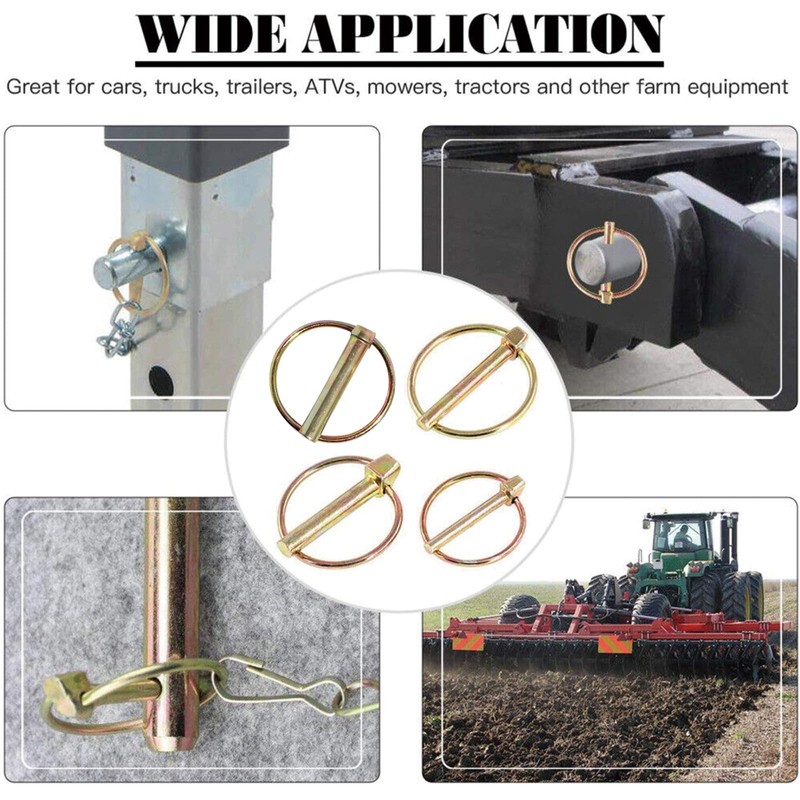 Mcoser 10pcs 8mm Lynch Locking Pins for Boat, Kayak, Trailer,