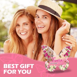 5-Inch Butterfly Acrylic Plaque - Exquisite Acrylic Plaque as Auntie Gifts, Auntie Birthday Gifts, Aunty Birthday Gifts, Birthday Gifts for her(Auntie，Pink)