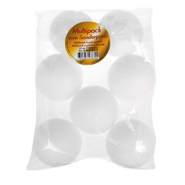 Polystyrene Balls White 10cm Diameter Bulk Pack of 7 Balls for Versatile Crafts and Decorating