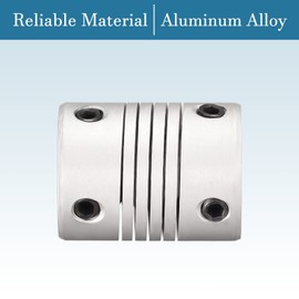 QUARKZMAN 2 Pieces 8 mm to 8 mm Shaft Coupling Made of Aluminium Alloy Flexible Stepper Motor Coupling Connection for 3D Printer CNC Machine DIY Encoder, [L25xD19]