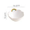 WAIT FLY Rainbow and Cloud Ceramic Salad Bowl, Dessert Bowls,
