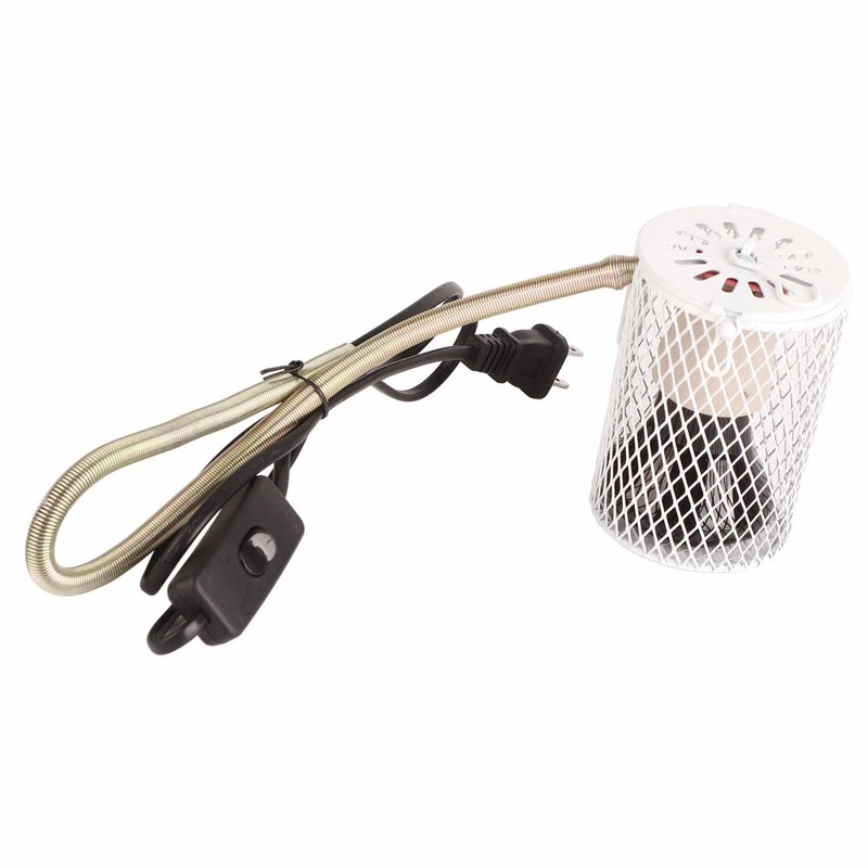E27 Reptile AntiScald Lampshade and Heating Bulb Set Reptile Heat