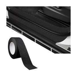 Adunsiaoto Car Door Sill Protection Sticker, Abrasion-Resistant Car Rear Bumper Protection, Anti-Scratch Bumper Sticker, Spoiler Edge Protection for Cars, Trucks, SUVs (Black)