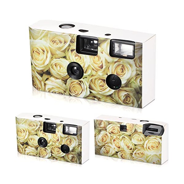 3 Packs Disposable Camera for Wedding Single Use Film Camera