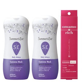 Summer Eve Feminine Wash Daily Balance 8.1 fl oz (237 ml) x 2 Bottles omamorich Inner Shot Gel Pack of 2