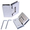 2 Packs Heavy Duty 135 Degree Solid Shower Door Hinges