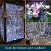 LAMPHOME 100 LED White Fairy Lights Battery Operated, Mini Battery