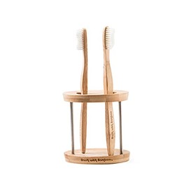 Bamboo Toothbrush Holder