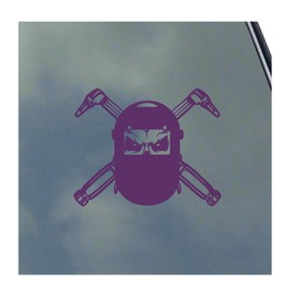 Welder Skull Vinyl Sticker Decal USA Veteran Metalwork Engineering