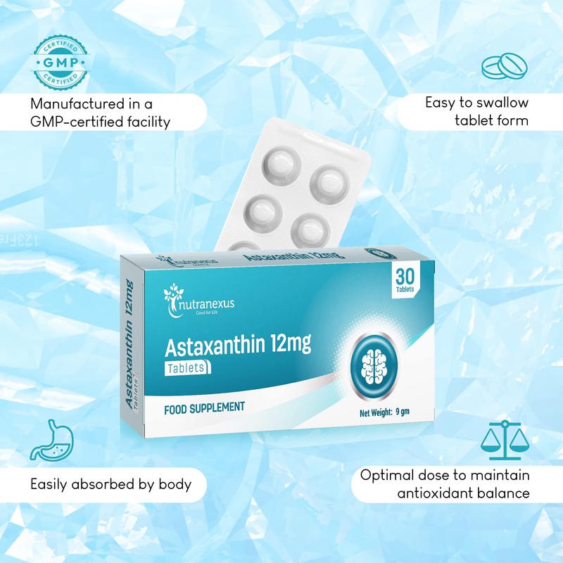 Astaxanthin Supplement for Eye, Skin & Joints Health - Antioxidant