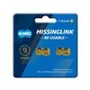 KMC 9 Speed Missinglink Joining Link, Ti-N Gold, 2 Pairs