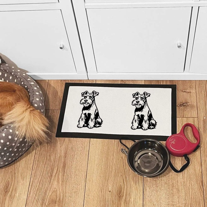 'Miniature Schnauzer Dog' Pet Feeding Mat (PM00022722)
