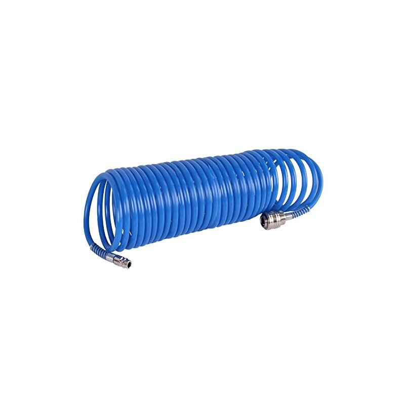 WELDINGER Compressed Air Spiral Hose 10 m with Quick Coupling