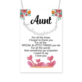 Dayofun Gifts for Auntie - Christmas Aunt Gifts,Aunt Mothers Day Gift Ideas Birthday Mother's Valentines Day Gift from Niece Cool Aunty Necklace Presents for Aunties from Nephew,Stocking Stuffers