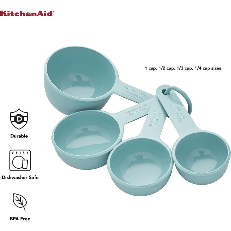 KitchenAid Measuring Cups, Set Of 4, Aqua Sky