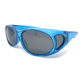 Incredible Bargains The Boca Colorful Womens Polarized Fit Over Sunglasses, Blue