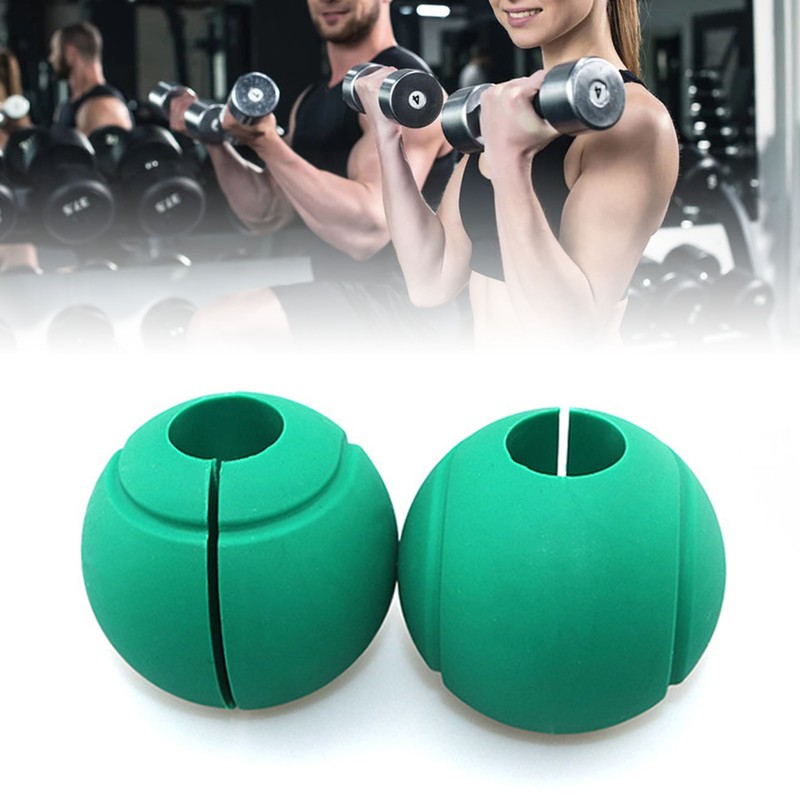 2pcs Dumbbell Grips Thick Silicone Barbell Grips Weight Bar Grips