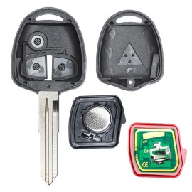 Unbranded Remote Key 2B 433MHz ID46 for Mitsubishi L200 Shogun Pajero Montero Triton MIT8