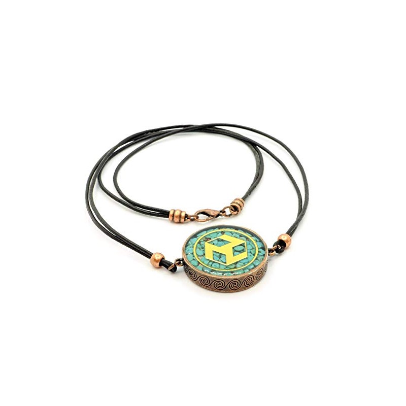 ZZYBIA Reiki Antahkarana Orgone Pendant with Turquoise