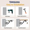 Yarssihha 10 Inch Decorative Shelf Brackets, 4 Pack Wall Mounted