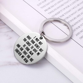 Ukodnus Stepdad Gifts from Son Daughter - I May Not Have Your Genes Keychain - Father’s Day Gifts for Bonus Dad - Birthday Present for Stepfather