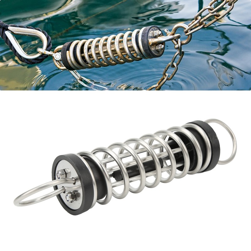 6x300mm Dock Line Mooring Springs 304 Stainless Steel Shock Absorbing