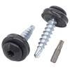 SKIR'CO Pack of 200 Metal Roofing Screws 4.8 x 20