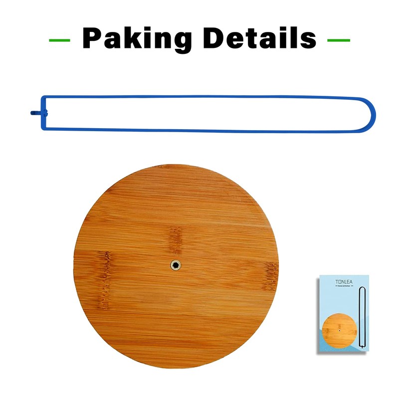 TONLEA Wood Paper Towel Holder, Paper Towel Holder Countertop,Kitchen Towel