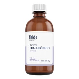 Acido Hialuronico Bajo Peso Molecular 10-50 kda Polvo Cosmetico Hidratante piel madura uso Día/noche Todo Tipo De Piel Hebbe Cosmetics & Ludika 10g