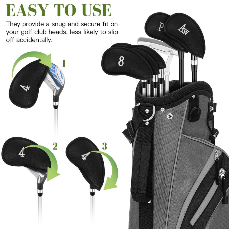 YARNOW 12 Pcs Golf Club Head Covers Golf Covers with
