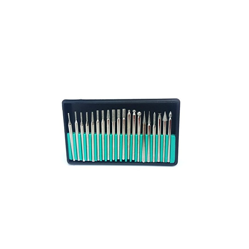 HHIP 3000-0049 20 Piece Diamond Pin Set, 1/8 Inch Shank